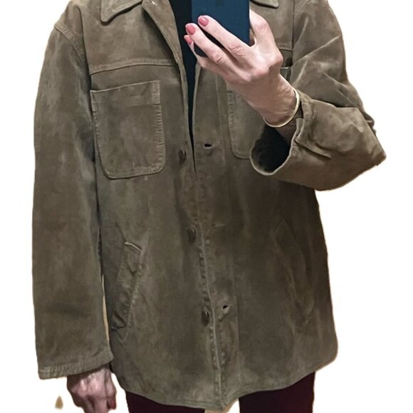 Eddie Bauer Washable Suede Jacket EUC - Picture 12 of 15